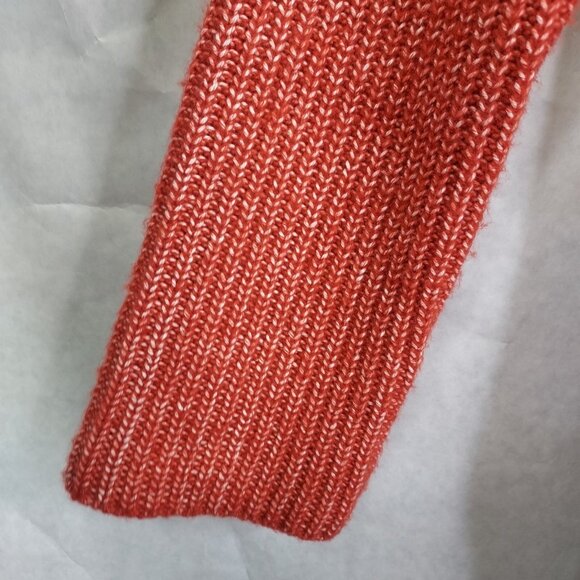 cAbi Sweater Women's Small Playoff Pullover Cable Knit Crew Neck Tunic Orange - Picture 6 of 16